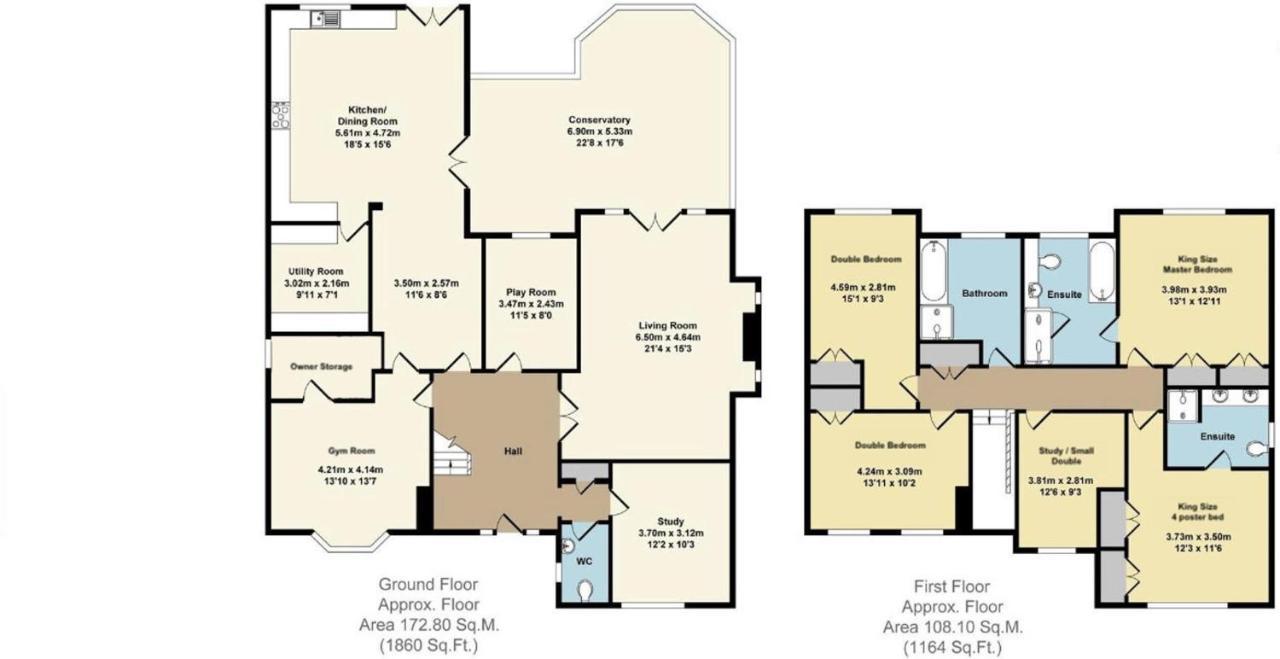 5 Bedroom 4 Bathroom Gym Playroom Country Home Leamington Spa Ngoại thất bức ảnh